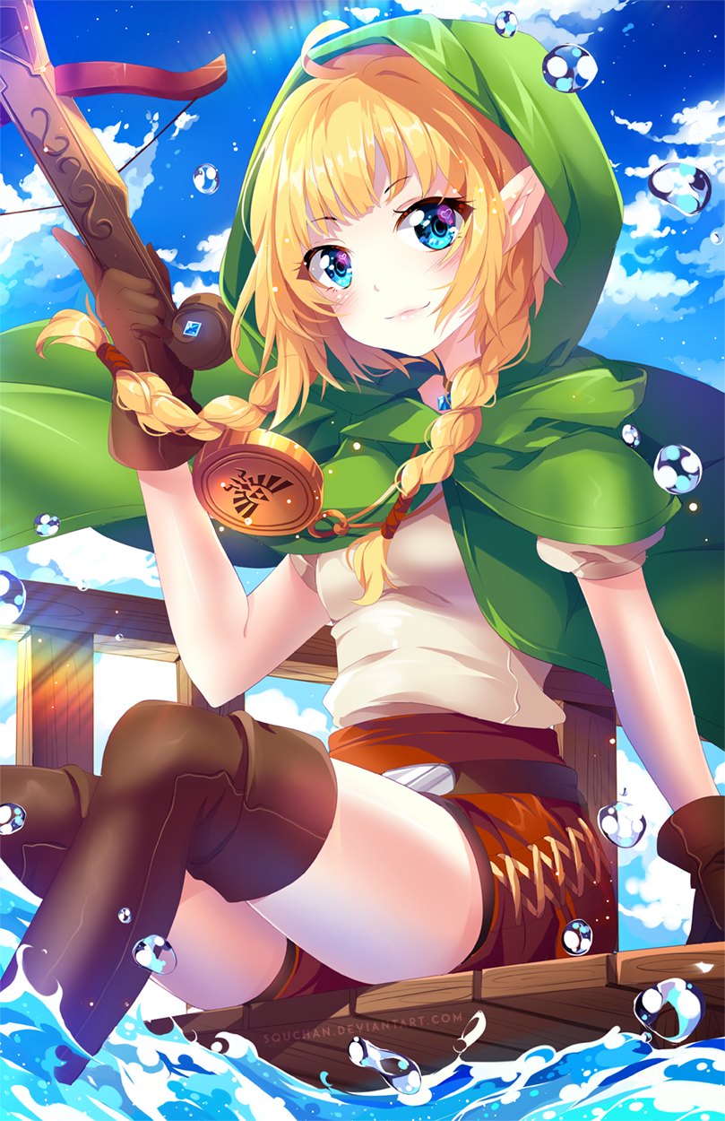 linkle (the legend of zelda and 1 more) drawn by squchan