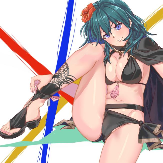 female byleth (fire emblem and 2 more) drawn by taku_pi