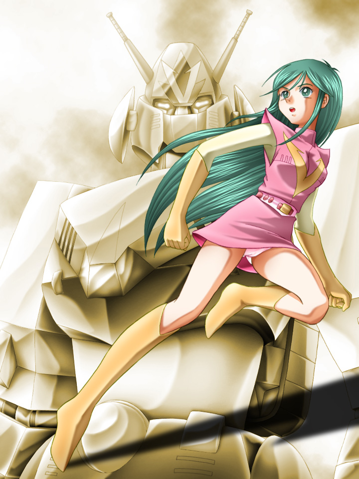 nanbara chizuru and combattler v (choudenji robo combattler v) drawn by zummy
