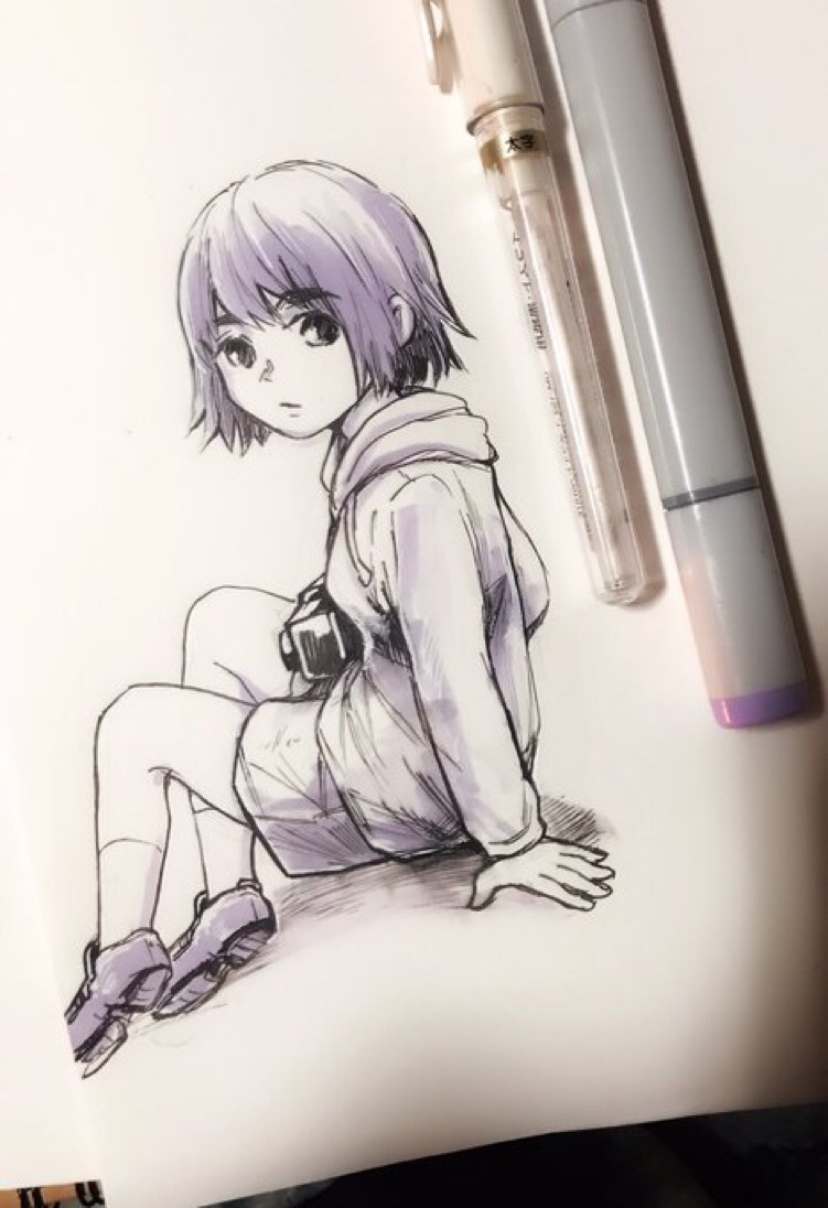 hori chie (tokyo ghoul and 1 more) drawn by nimnim0628nim