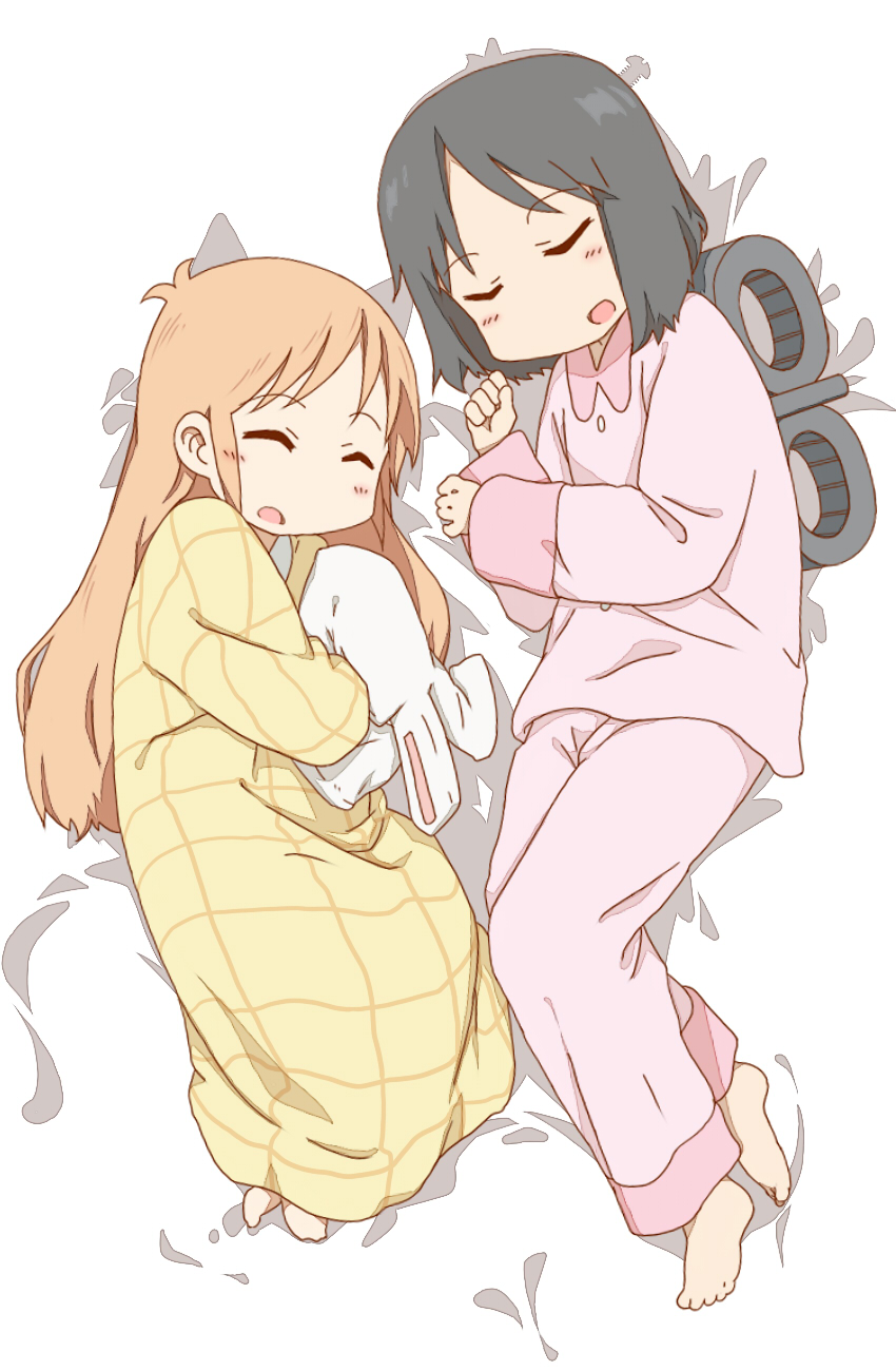 shinonome nano and professor shinonome (nichijou) drawn by tw2ko