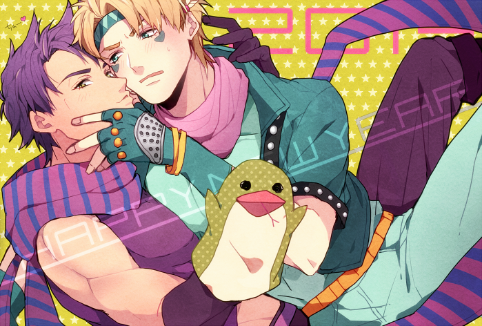 joseph joestar and caesar anthonio zeppeli (jojo no kimyou na bouken and 1 more) drawn by kuchiyahaku