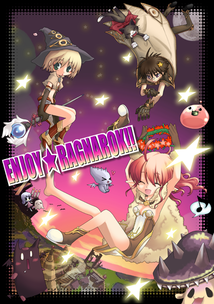 poring, high wizard, mage, wizard, deviruchi, and 5 more (ragnarok online) drawn by kiriri_(vendemiaire)