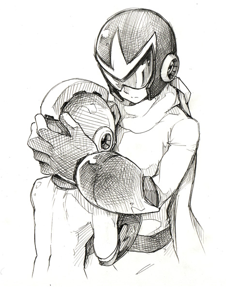 mega man and proto man (mega man) drawn by zakki