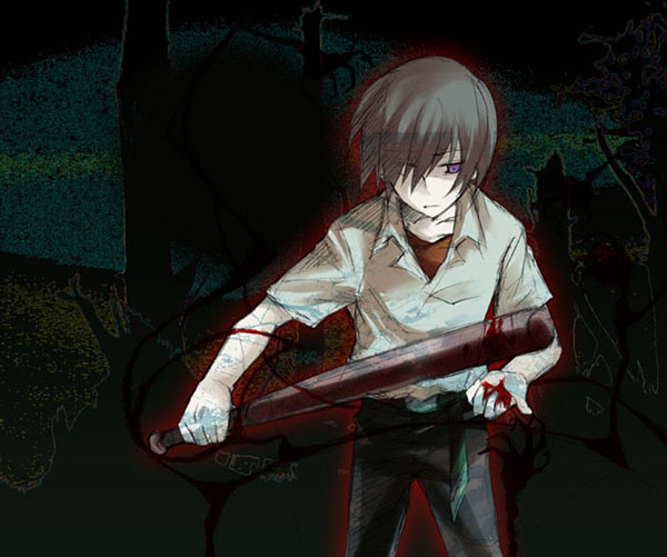maebara keiichi (higurashi no naku koro ni) drawn by 79inko