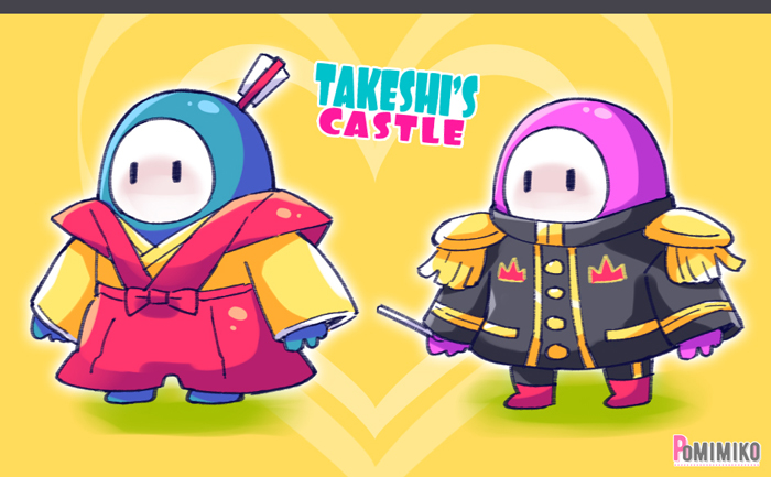 fall guy (fall guys and 1 more) drawn by pomimiko