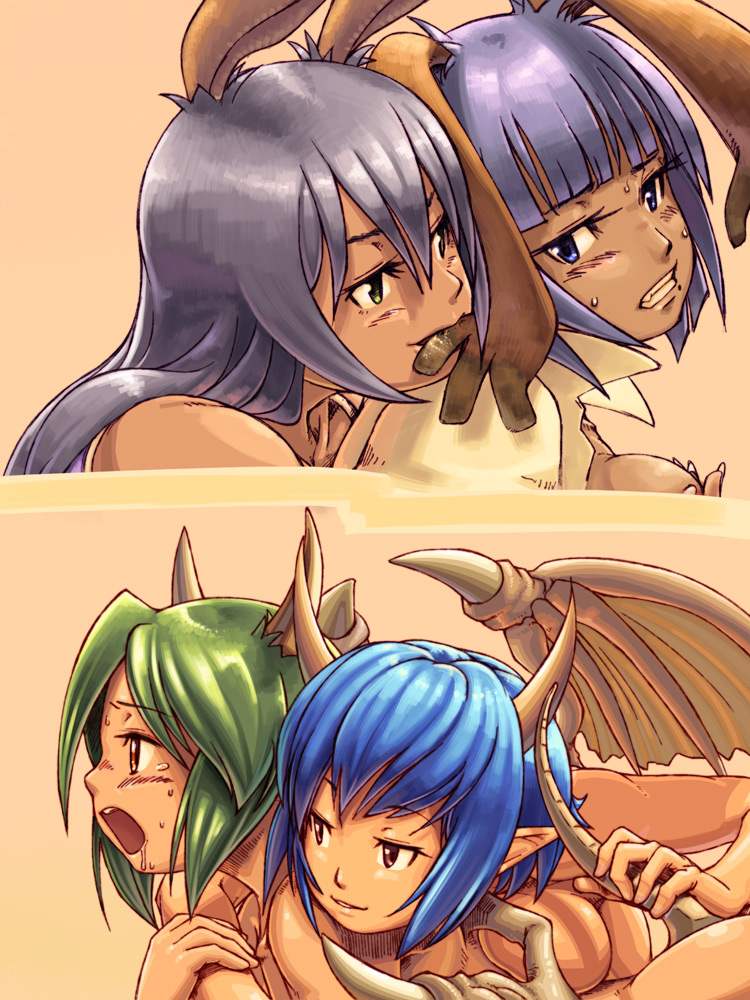 valentyne, prima donna, mayhew, lili, and aluette (final fantasy and 2 more) drawn by momigarakuntan
