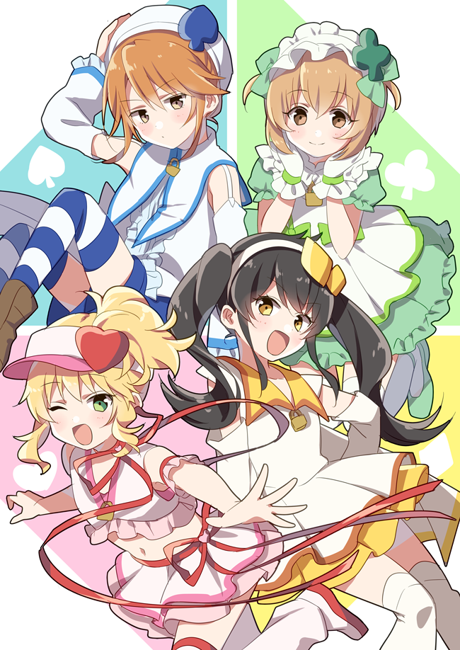 sakurai momoka, yuuki haru, matoba risa, hinamori amu, koga koharu, and 4 more (idolmaster and 2 more) drawn by riku_(melty_drop)