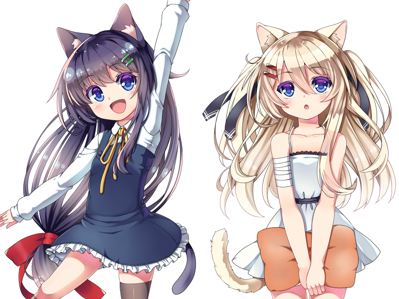 miyaa rao and miyaa mia (original) drawn by yatsuki_yura