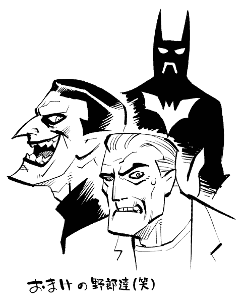 batman, bruce wayne, joker, and terry mcginnis (dc comics and 2 more) drawn by ramb_chop