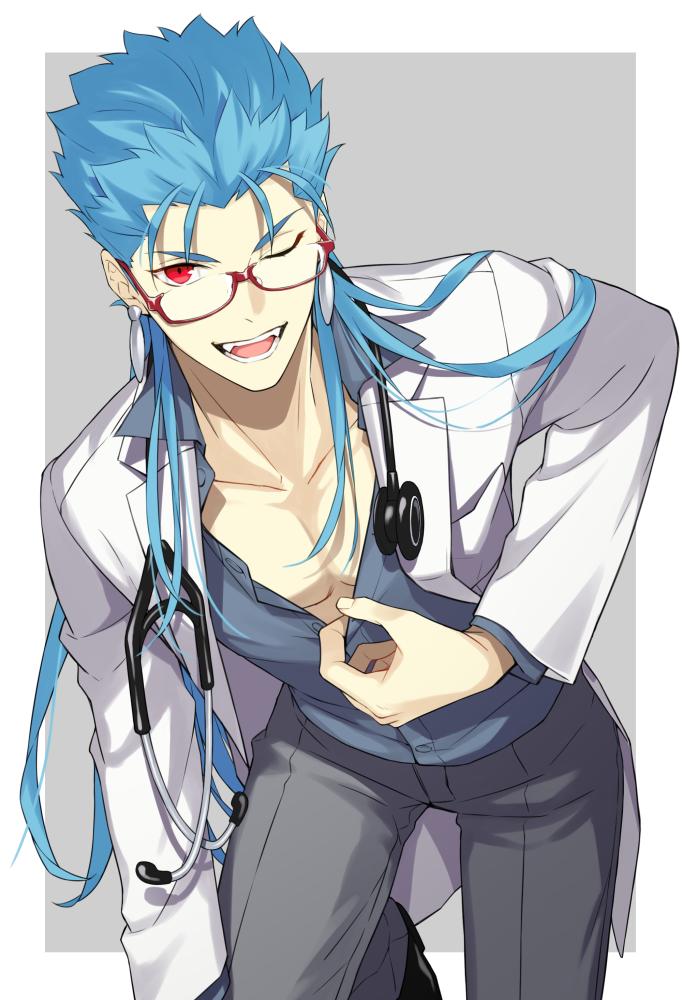 cu chulainn (fate and 1 more) drawn by natsuko_(bluecandy)