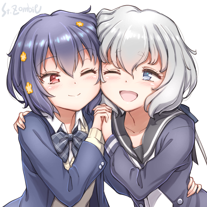 konno junko and mizuno ai (zombie land saga) drawn by studiozombie