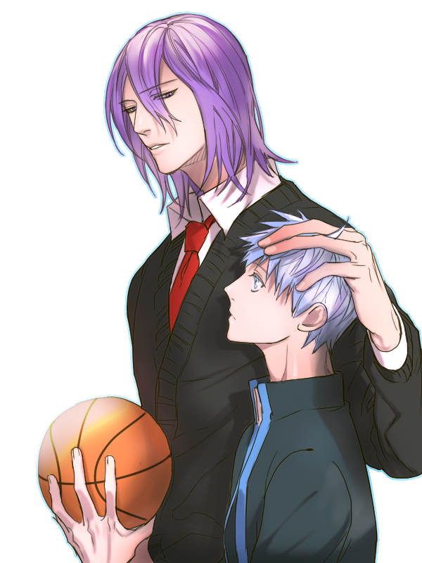 kuroko tetsuya and murasakibara atsushi (kuroko no basuke) drawn by doku_(dokaek)