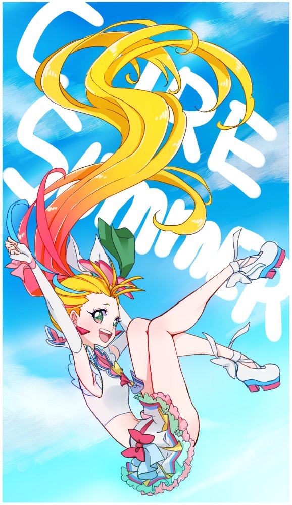 natsuumi manatsu and cure summer (precure and 1 more) drawn by cacao_(99chocolove99)