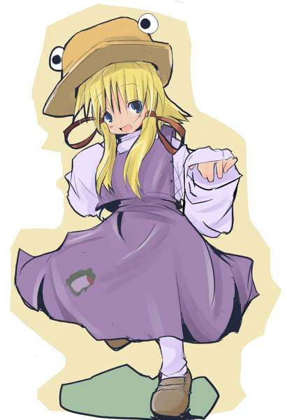 moriya suwako and pyonta (touhou) drawn by narakashiwa