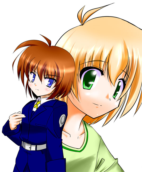 yuuno scrya and stern the destructor (lyrical nanoha and 4 more) drawn by choujin