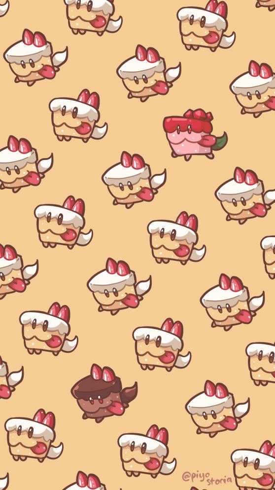 cake hound, cream cake hound, choco cake hound, and pomegranate cake hound (cookie run and 1 more) drawn by piyostoria