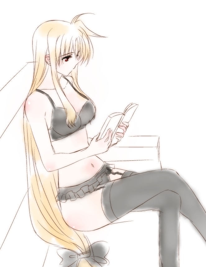 fate testarossa (lyrical nanoha and 1 more) drawn by kohaku_(kohagura)
