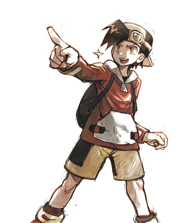 ethan (pokemon and 1 more) drawn by aoki_(fumomo)