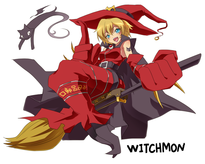 witchmon (digimon) drawn by mochimako_(mushikera_hoi2)