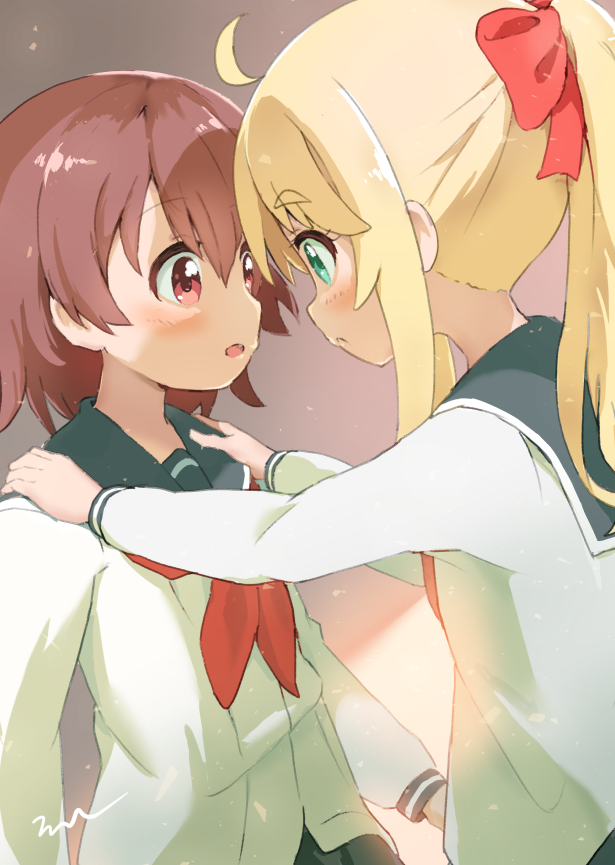 himesaka noa and hoshino hinata (watashi ni tenshi ga maiorita!) drawn by aayh
