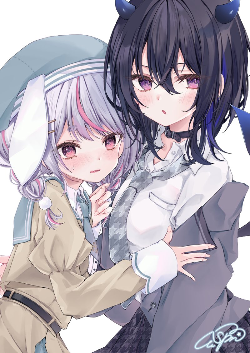 ichinose uruha and tosaki mimi (vspo! and 2 more) drawn by moizumi_shipon