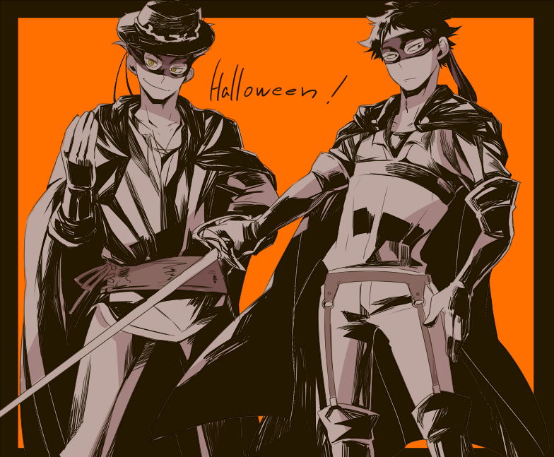 bokuto koutarou, akaashi keiji, and zorro (haikyuu!! and 2 more) drawn by kzkr_hk
