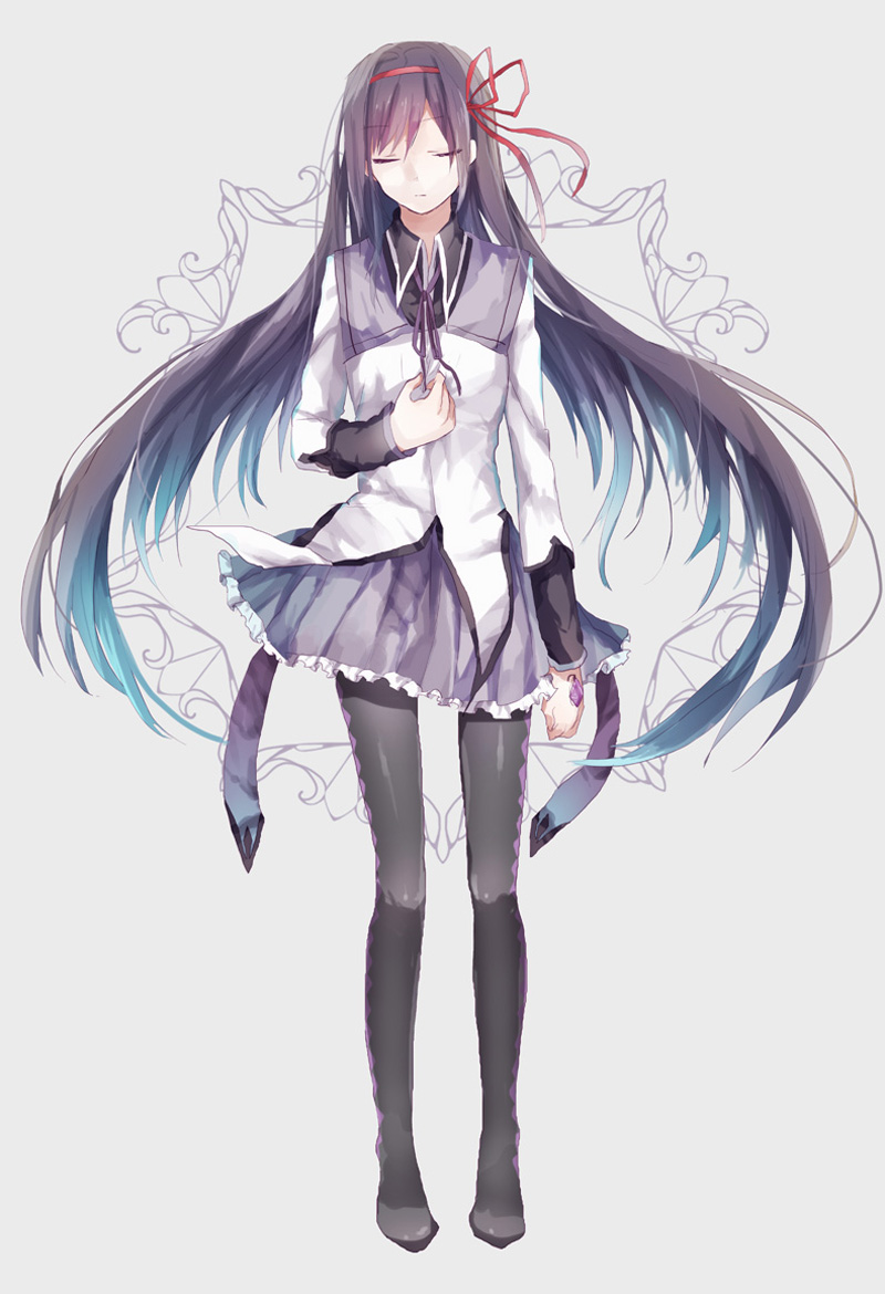 akemi homura (mahou shoujo madoka magica) drawn by moegi0926