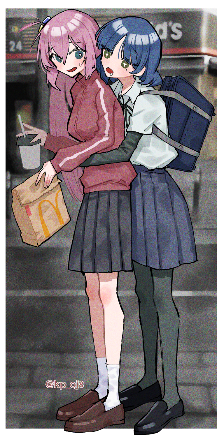 gotoh hitori and yamada ryo (bocchi the rock! and 1 more) drawn by scripco