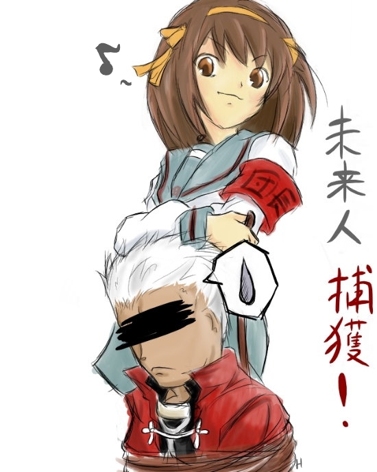 suzumiya haruhi and archer (fate and 2 more)