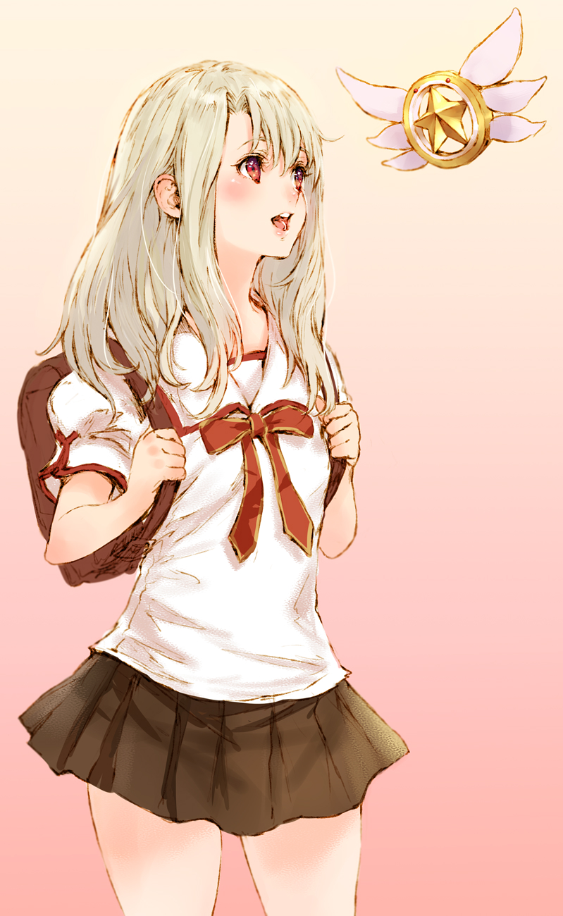 illyasviel von einzbern and magical ruby (fate and 1 more) drawn by makimura_shunsuke