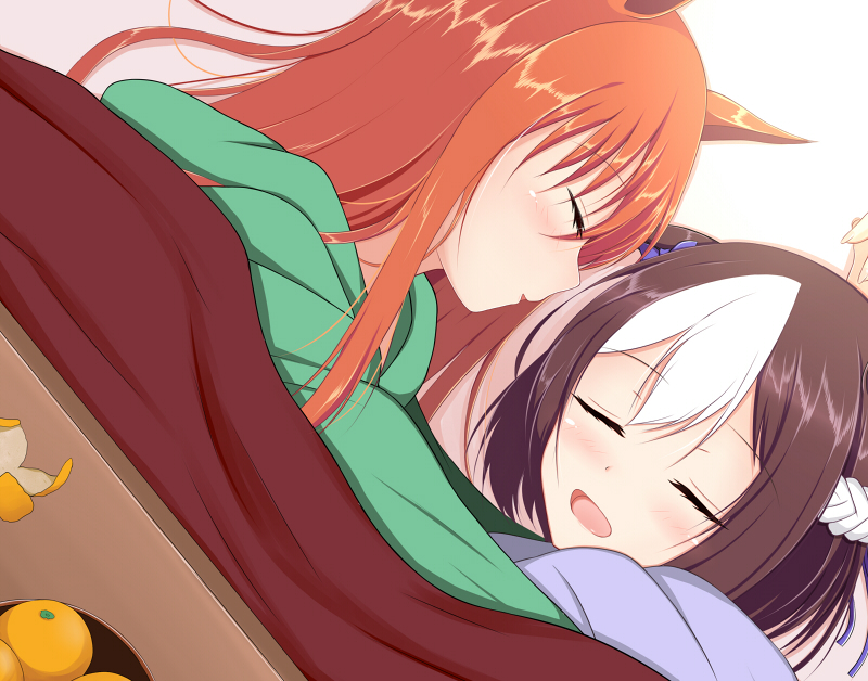 silence suzuka and special week (umamusume) drawn by sonosakiburi