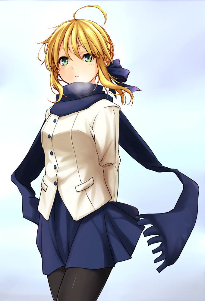 artoria pendragon and saber (fate and 1 more) drawn by harino646