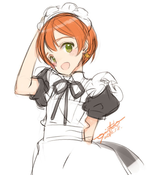 hoshizora rin (love live! and 1 more) drawn by oyari_ashito