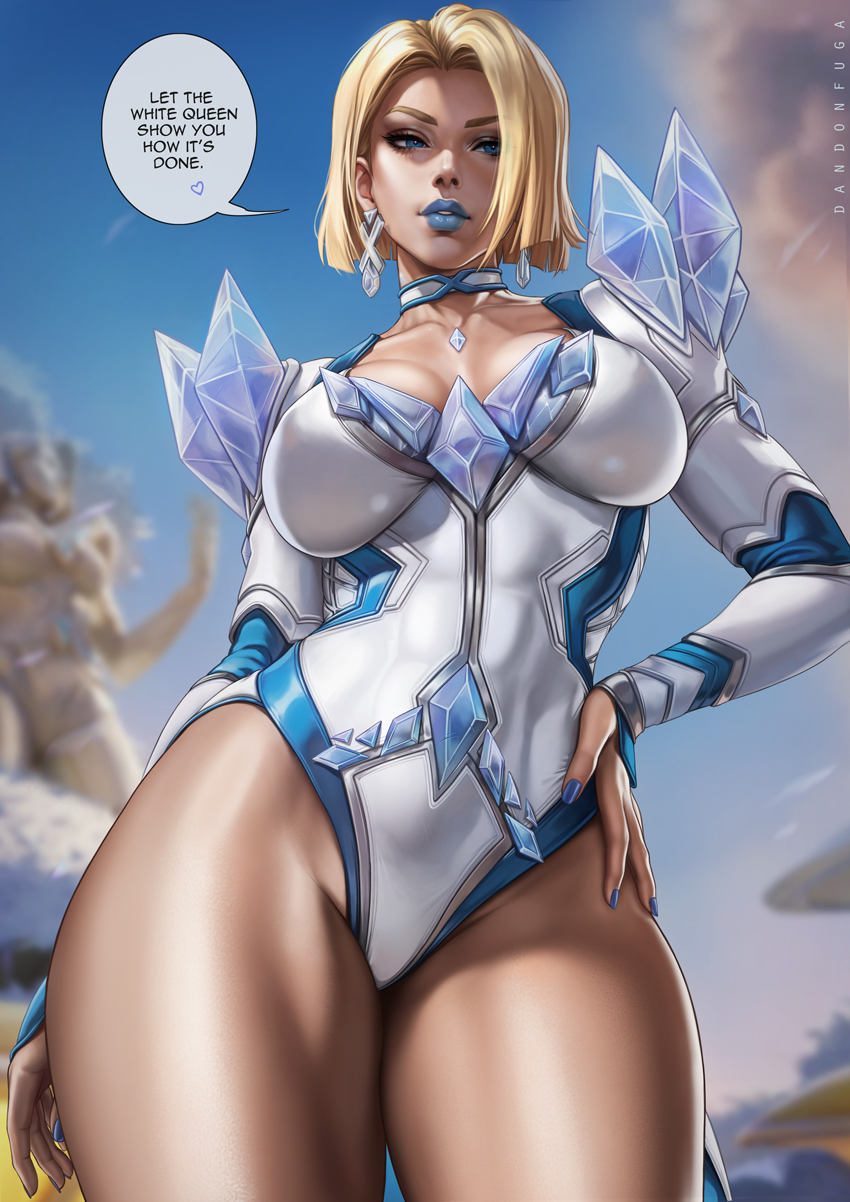 emma frost (marvel and 2 more) drawn by dandon_fuga