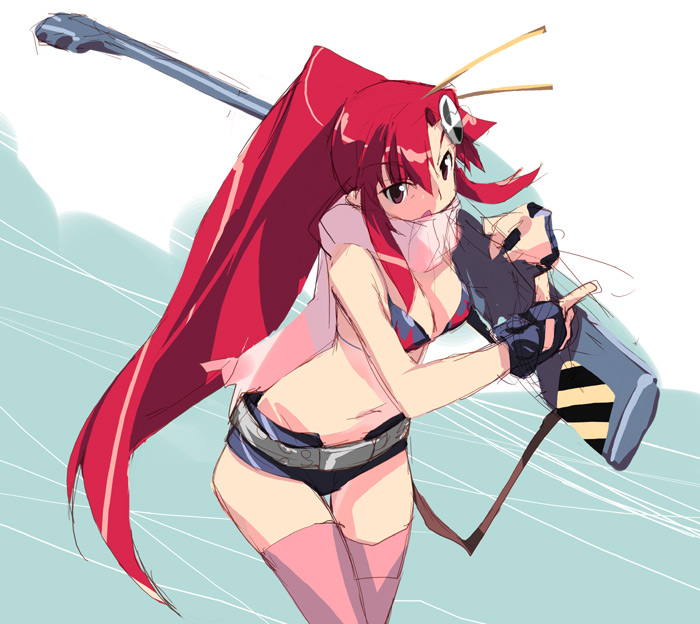 yoko littner (tengen toppa gurren lagann) drawn by e=mc2_(mosimosi)