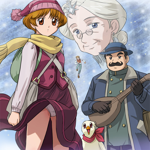 mabel west, hercule poirot, and jane marple (agatha christie no meitantei poirot to marple) drawn by haruyama_kazunori