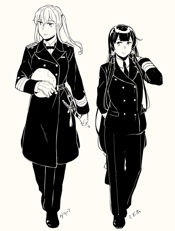 graf zeppelin and mizuho (kantai collection) drawn by weidashming