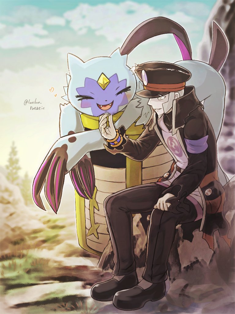 ingo and sneasler (pokemon and 1 more) drawn by runachikku