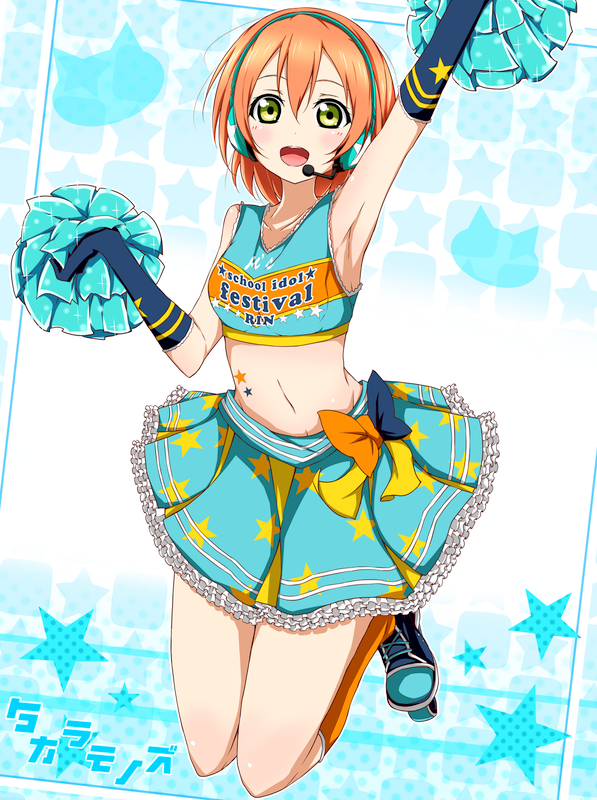 hoshizora rin (love live! and 2 more) drawn by karamoneeze