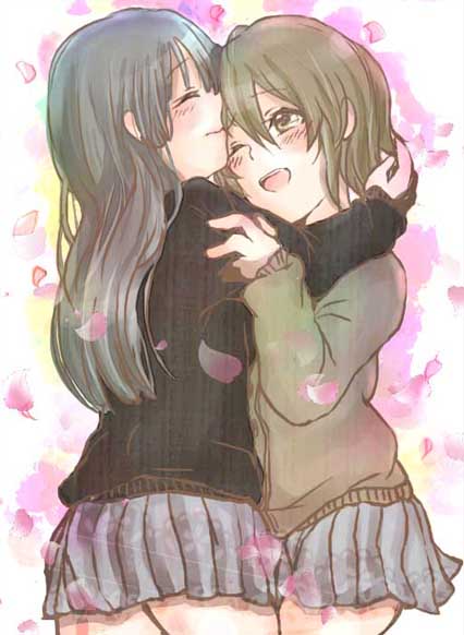 akiyama mio and tainaka ritsu (k-on!) drawn by alice-yuki