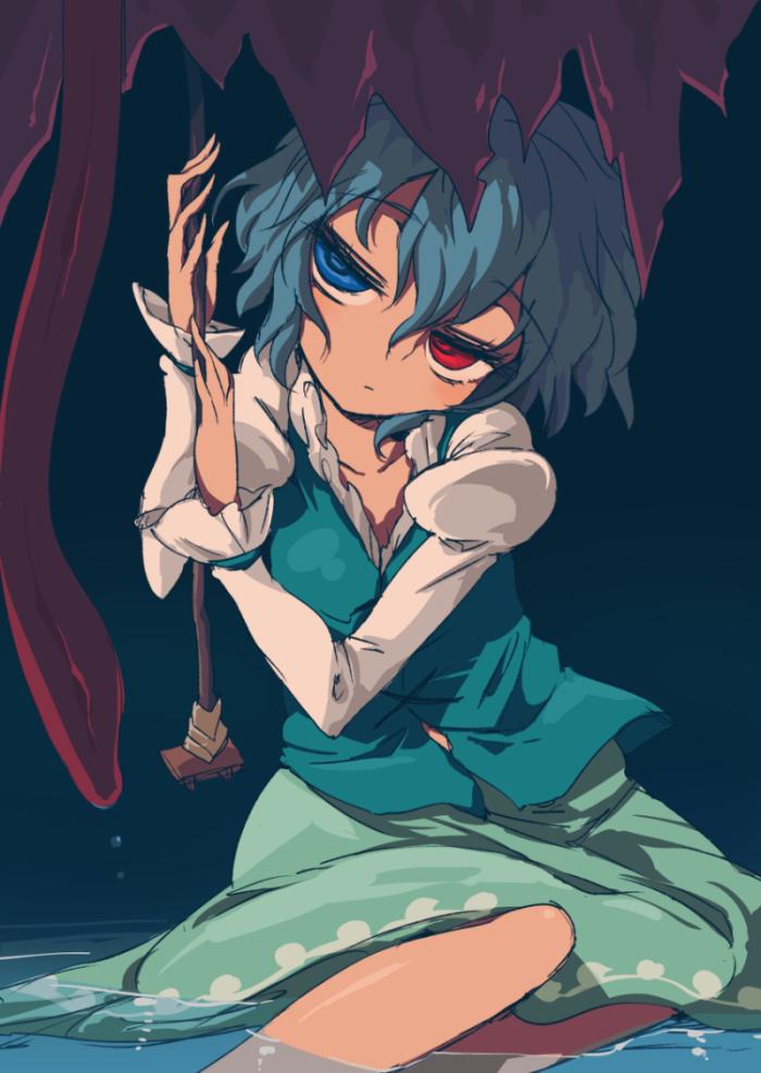 tatara kogasa (touhou) drawn by harusame_(unmei_no_ikasumi)