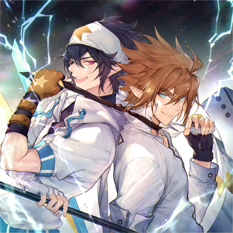 ray and anmicius (aotu world) drawn by achan_(blue_semi)