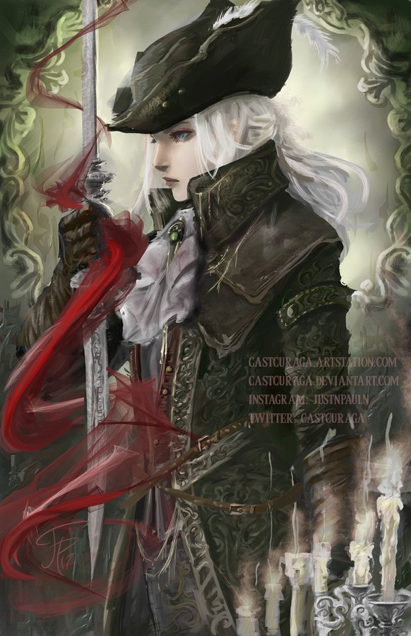 lady maria of the astral clocktower (bloodborne) drawn by justin_paul