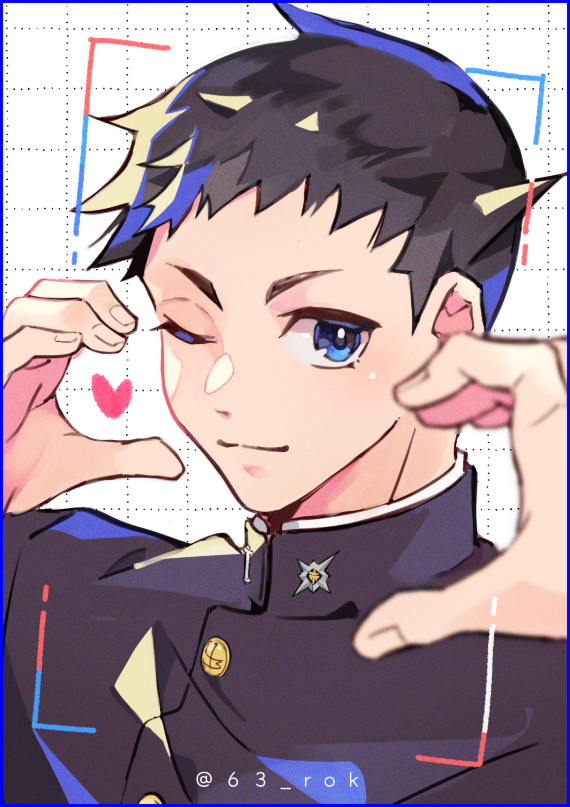 ryunosuke naruhodo (ace attorney and 1 more) drawn by 63_rok