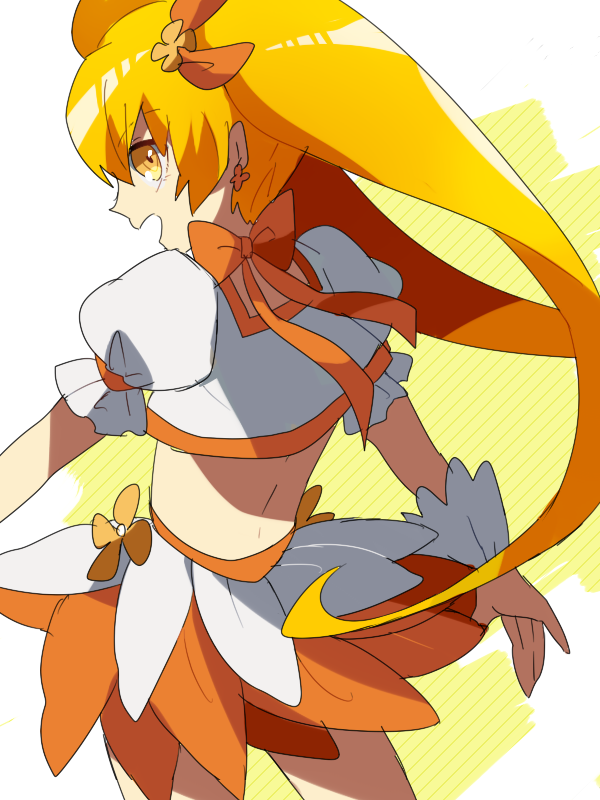 myoudouin itsuki and cure sunshine (precure and 1 more) drawn by sakuraba_hinano