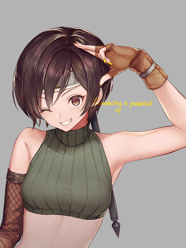 yuffie kisaragi (final fantasy and 2 more) drawn by sasanomesi