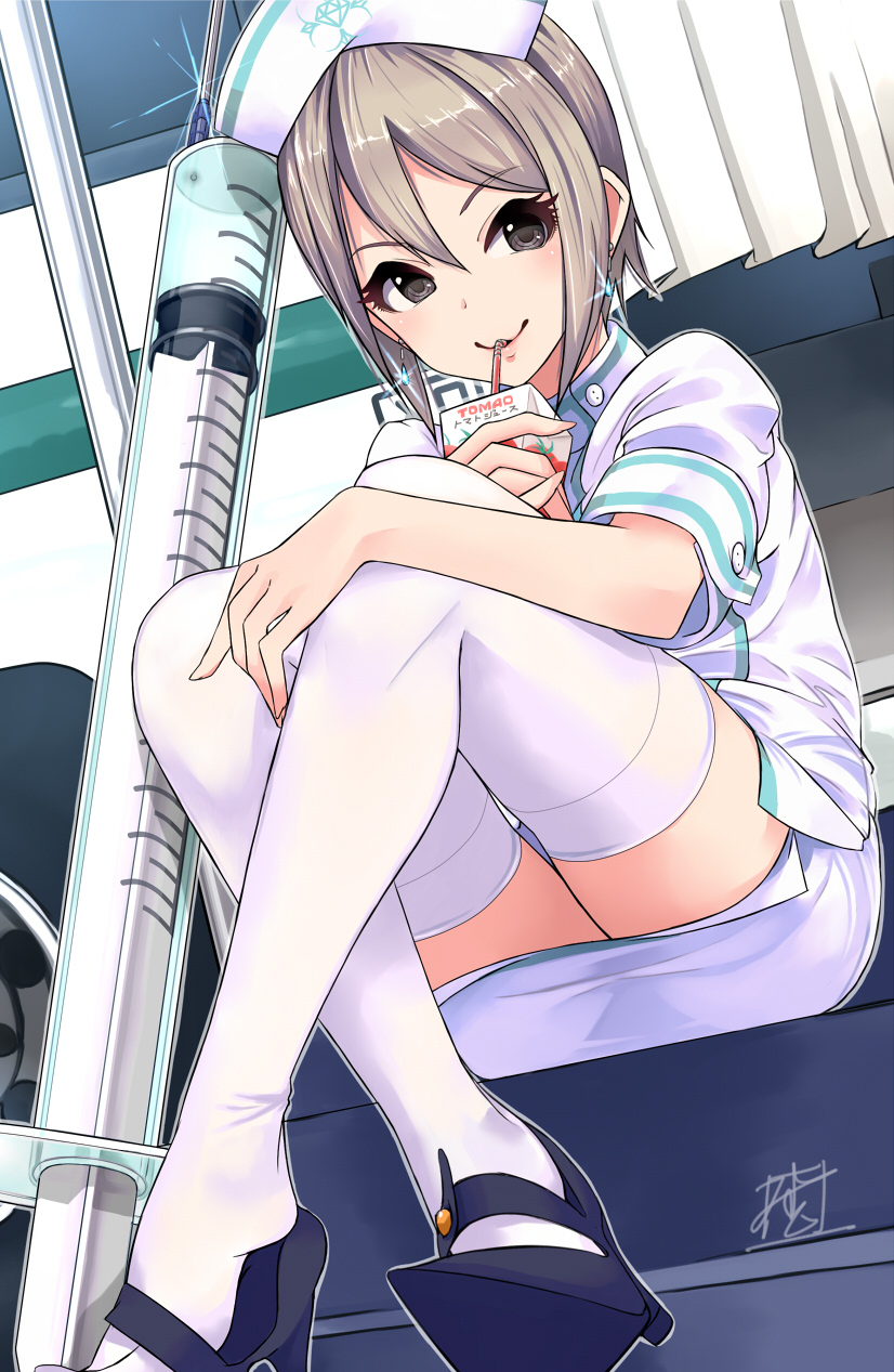 shiomi syuko (idolmaster and 1 more) drawn by mistrail