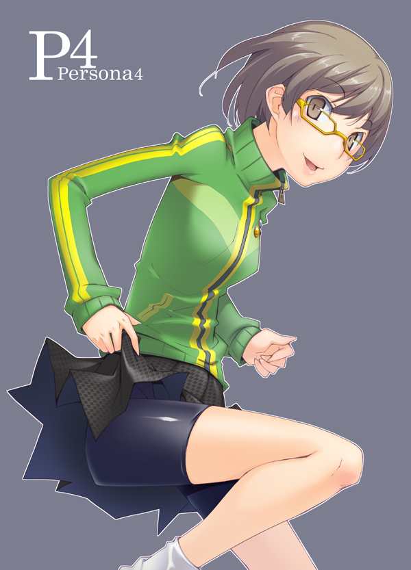 satonaka chie (persona and 1 more) drawn by toruneko