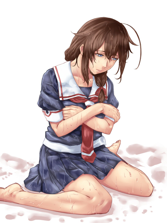 shigure and shigure kai ni (kantai collection) drawn by ishii_hisao